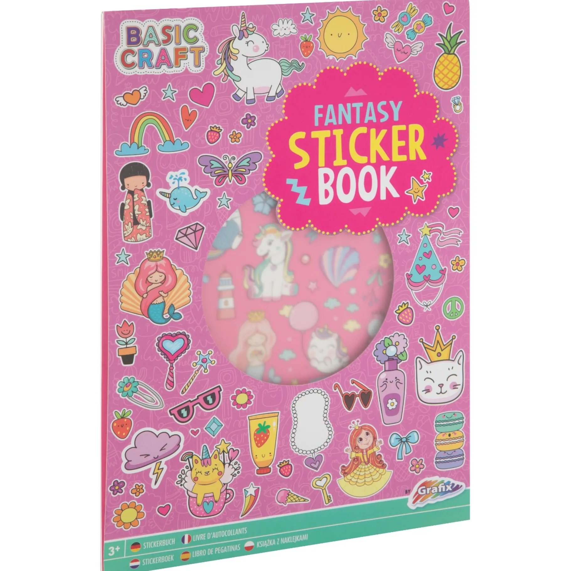 Stickers>Grafix A4 Stickerboek 8 vellen 3 assorti