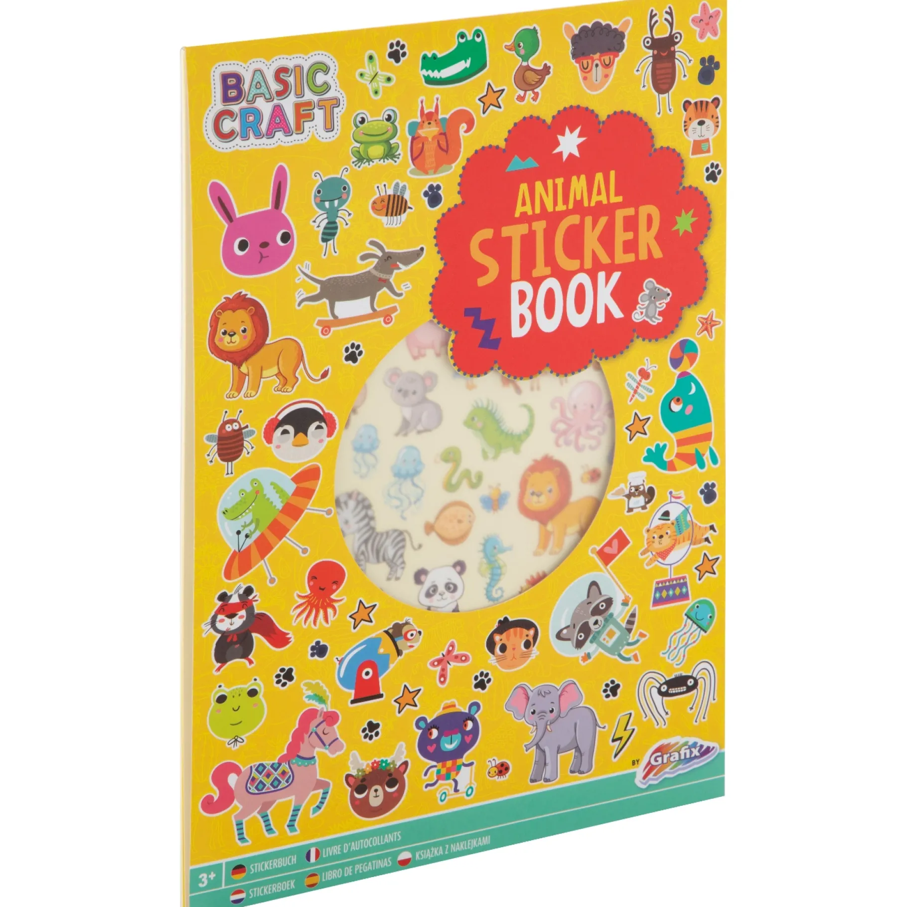 Stickers>Grafix A4 Stickerboek 8 vellen 3 assorti