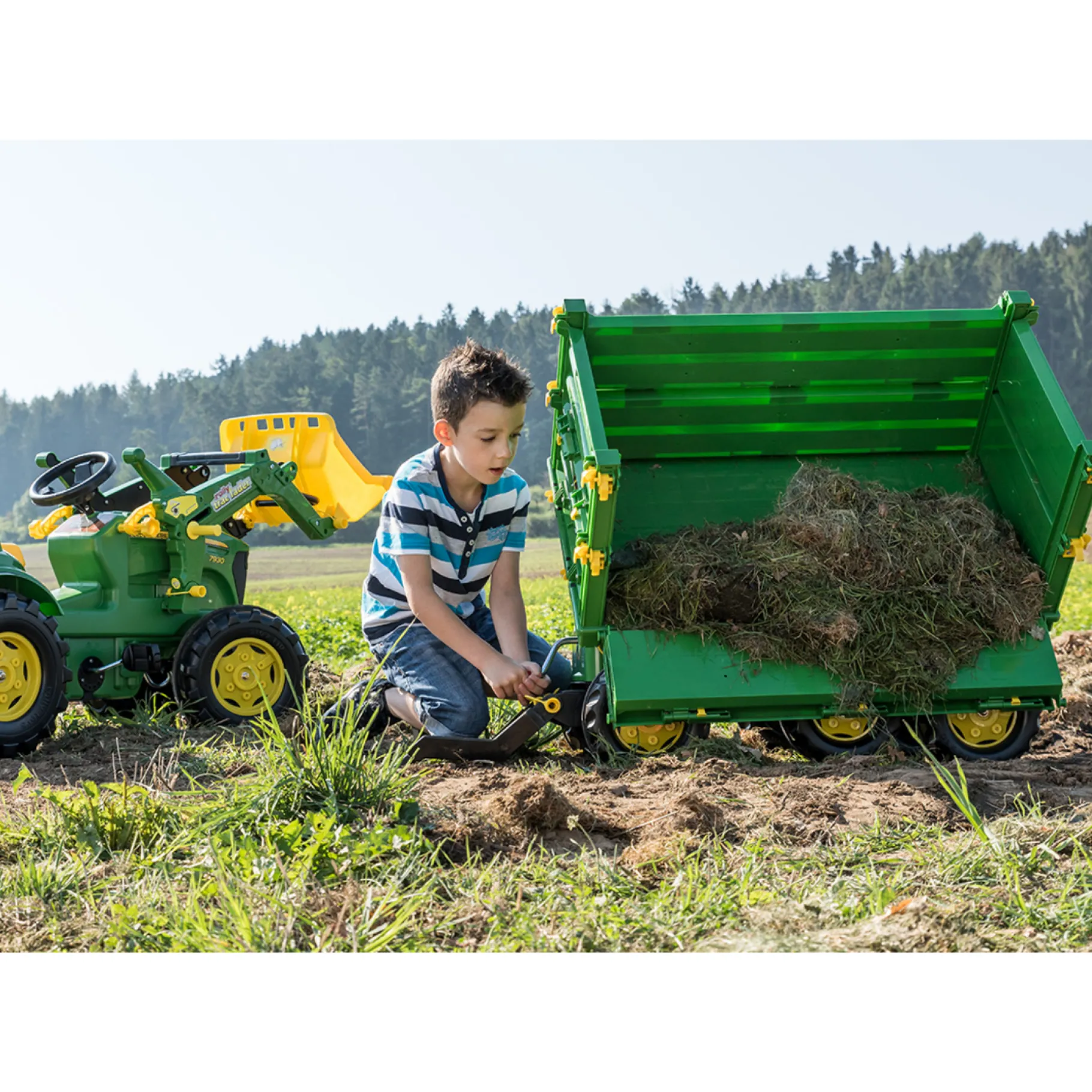 Tractoren> Aanhanger Rolly Toys John Deere Multi Trailer