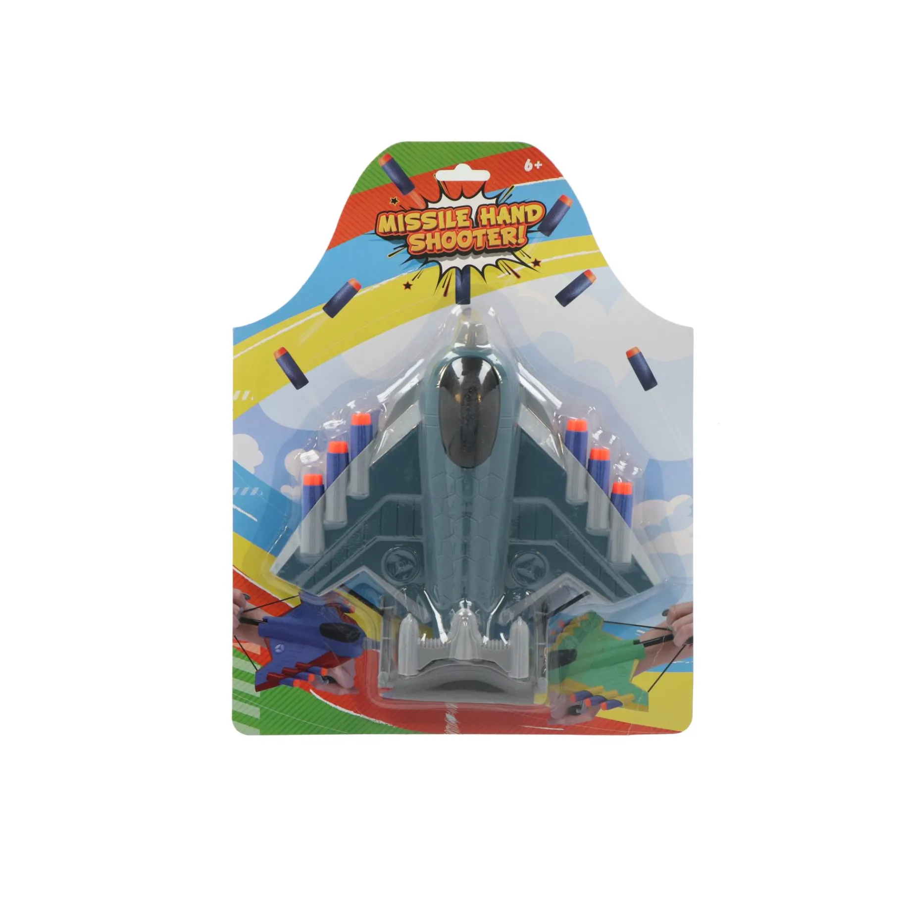 Jongens>Alert Afschietvliegtuig met foam pijltjes 3 assorti