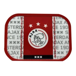 Schoolbekers En Broodtrommels> Ajax lunchbox wit/rood/wit logo