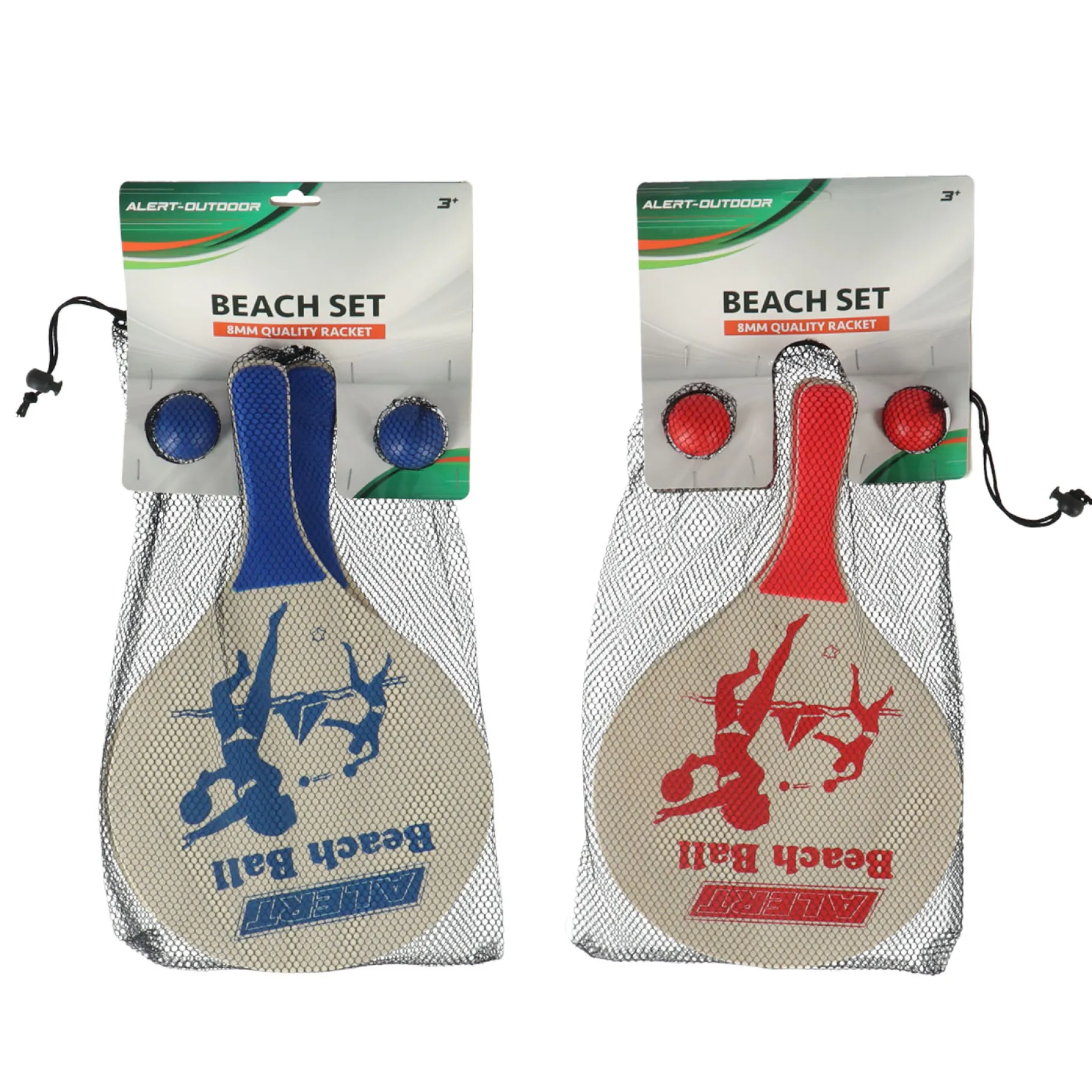 Zwemmen En Waterspeelgoed|Vang En Werpspel>Alert Outdoor Beachball Set Hout Deluxe