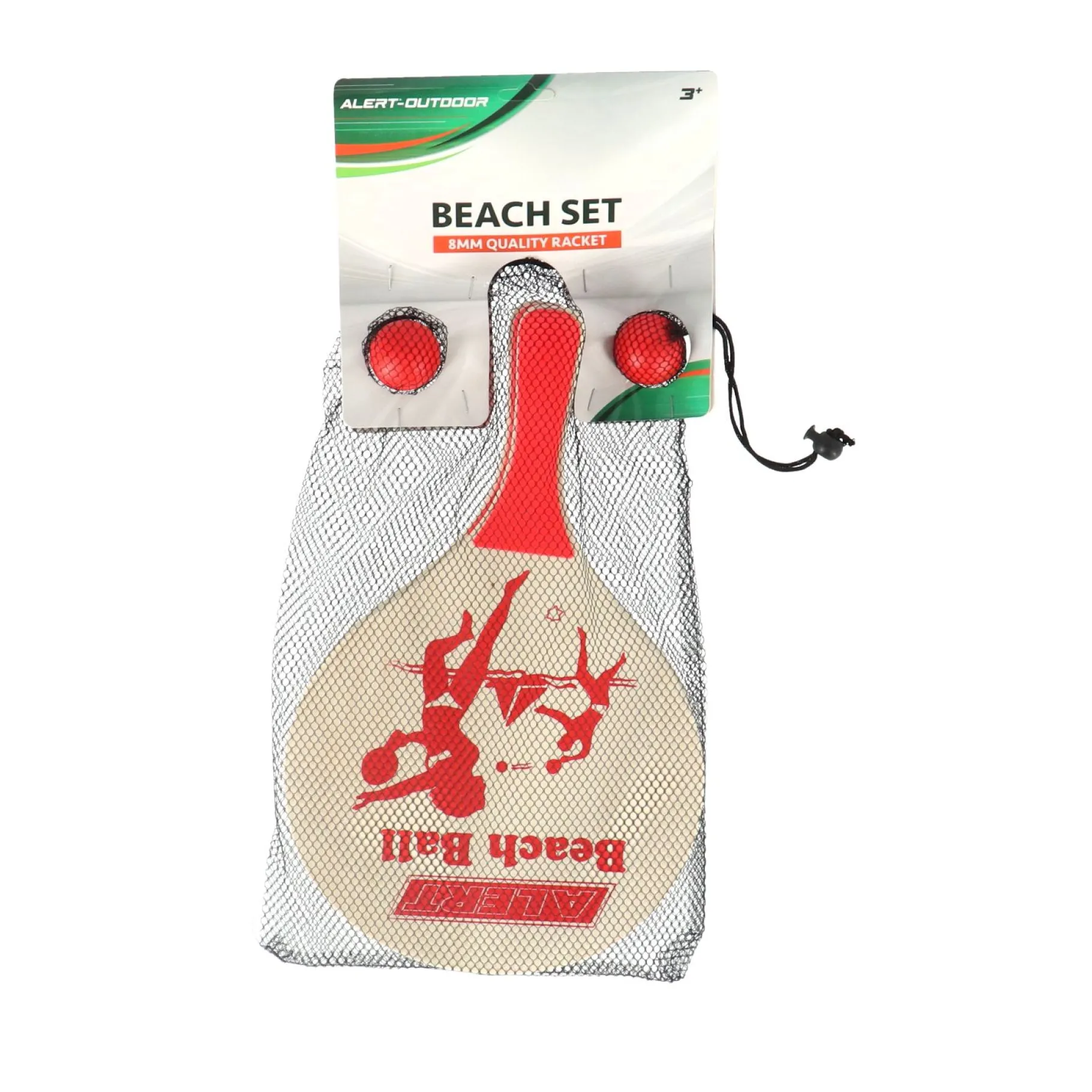 Zwemmen En Waterspeelgoed|Vang En Werpspel>Alert Outdoor Beachball Set Hout Deluxe