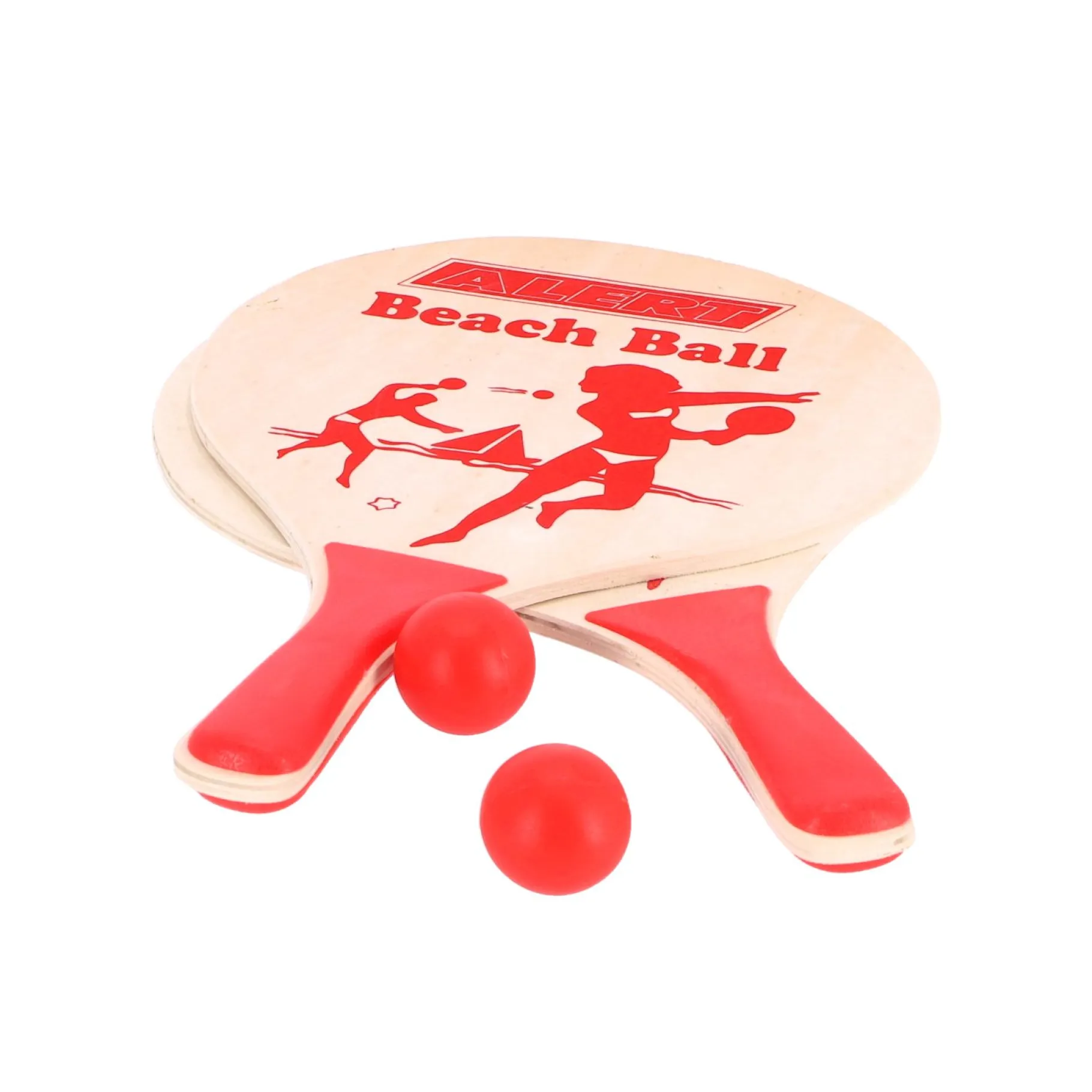 Zwemmen En Waterspeelgoed|Vang En Werpspel>Alert Outdoor Beachball Set Hout Deluxe