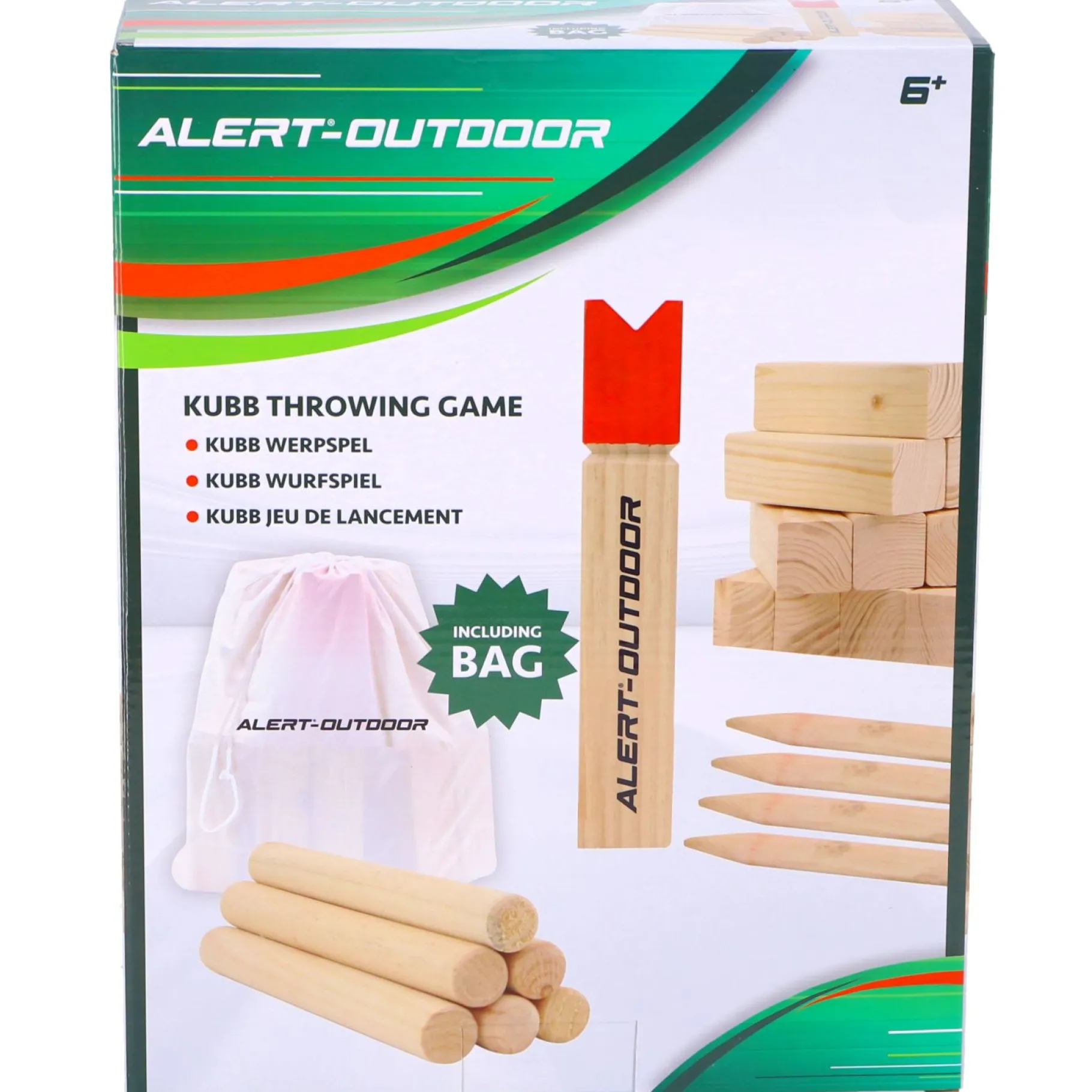 Vang En Werpspel>Alert Outdoor Kubb Werpset Basic King 30 Cm