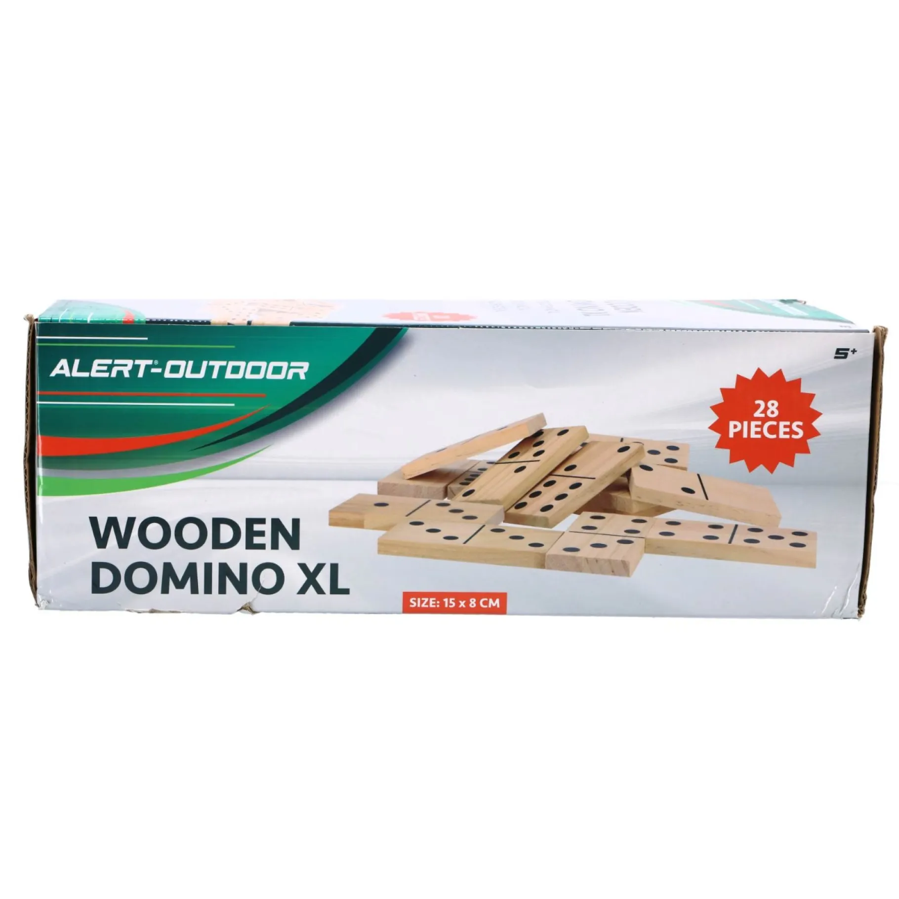 Buitenspellen>Alert Outdoor Spel Domino XL Hout 7,5 x 15 cm 7,5x15cm
