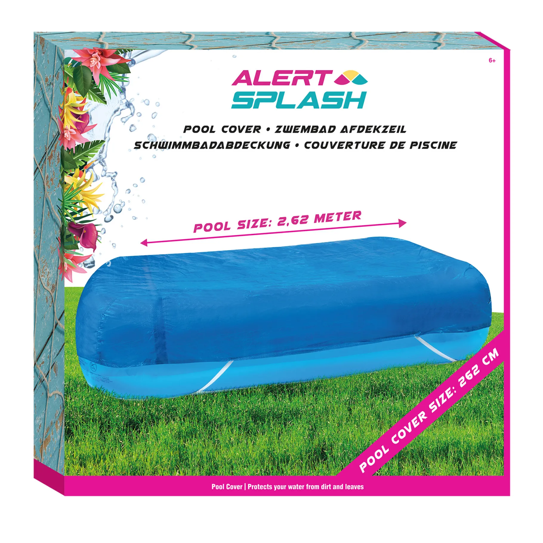 Zwemmen En Waterspeelgoed>Alert Splash Afdekzeil Rechthoek 262 x 175 x 51 cm