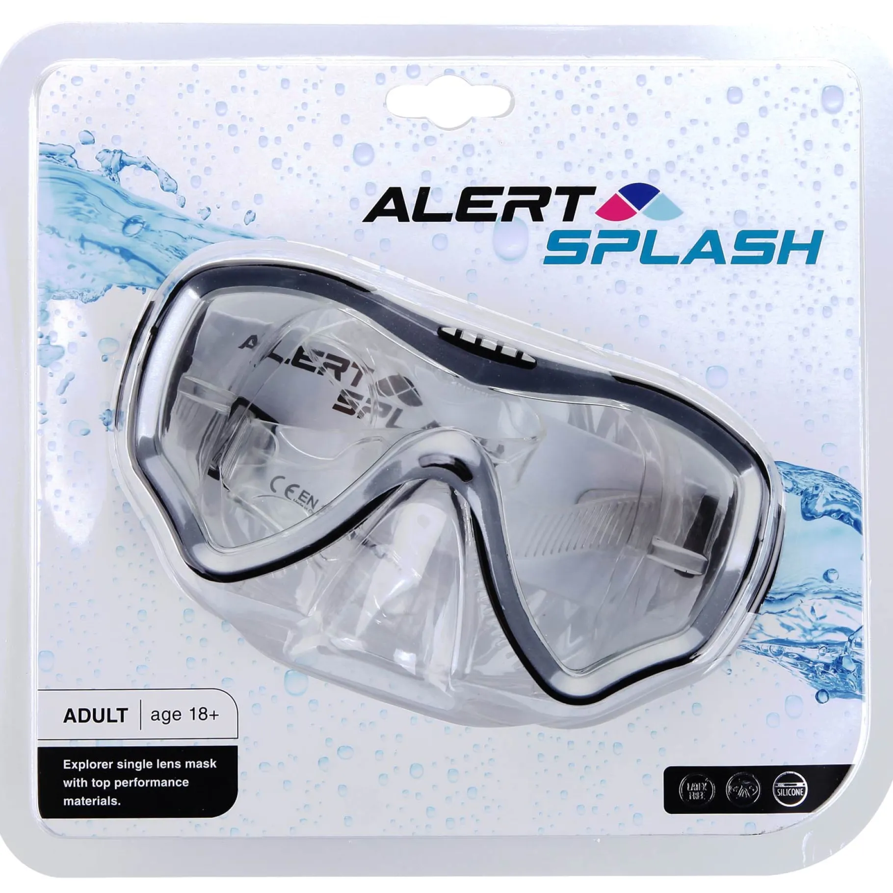 Zwemmen En Waterspeelgoed>Alert Splash Duikbril Maat L 3 Assorti