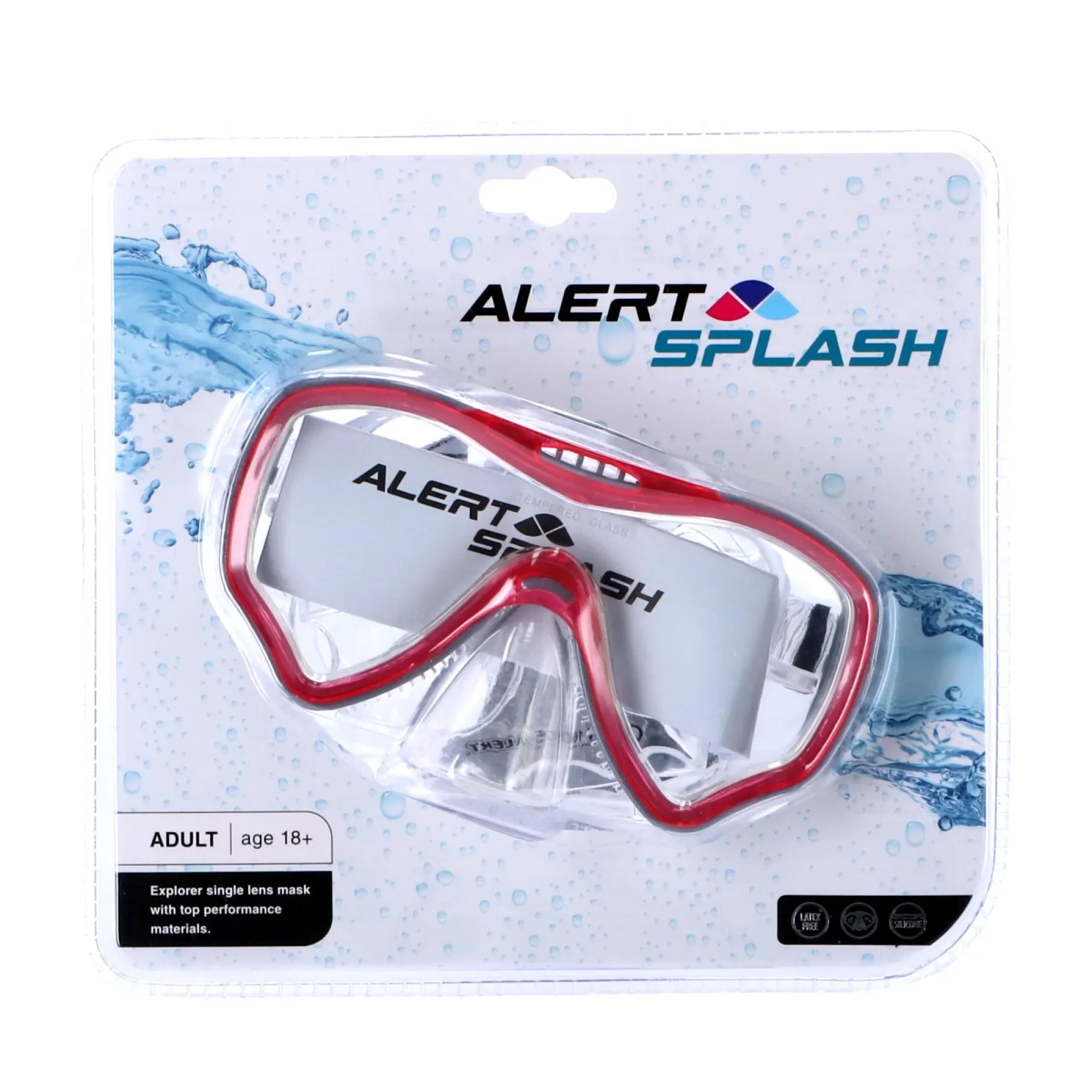 Zwemmen En Waterspeelgoed>Alert Splash Duikbril Maat L 3 Assorti