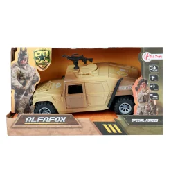 Voertuigen|Jongens></noscript> Alfafox militair voertuig frictie met licht en geluid 2 assorti