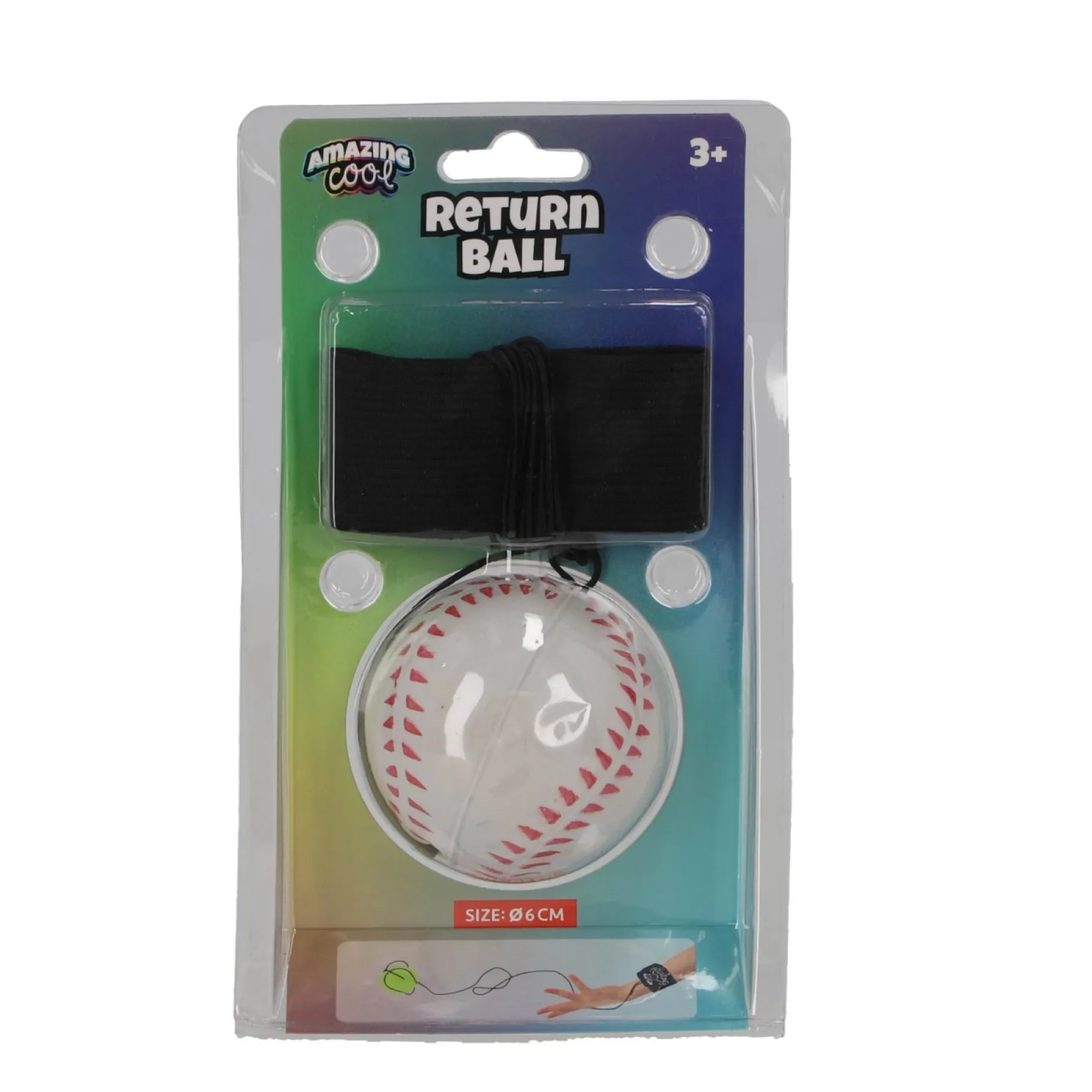 Speelballen>Alert Amazing Cool Bal Return 4 Assorti