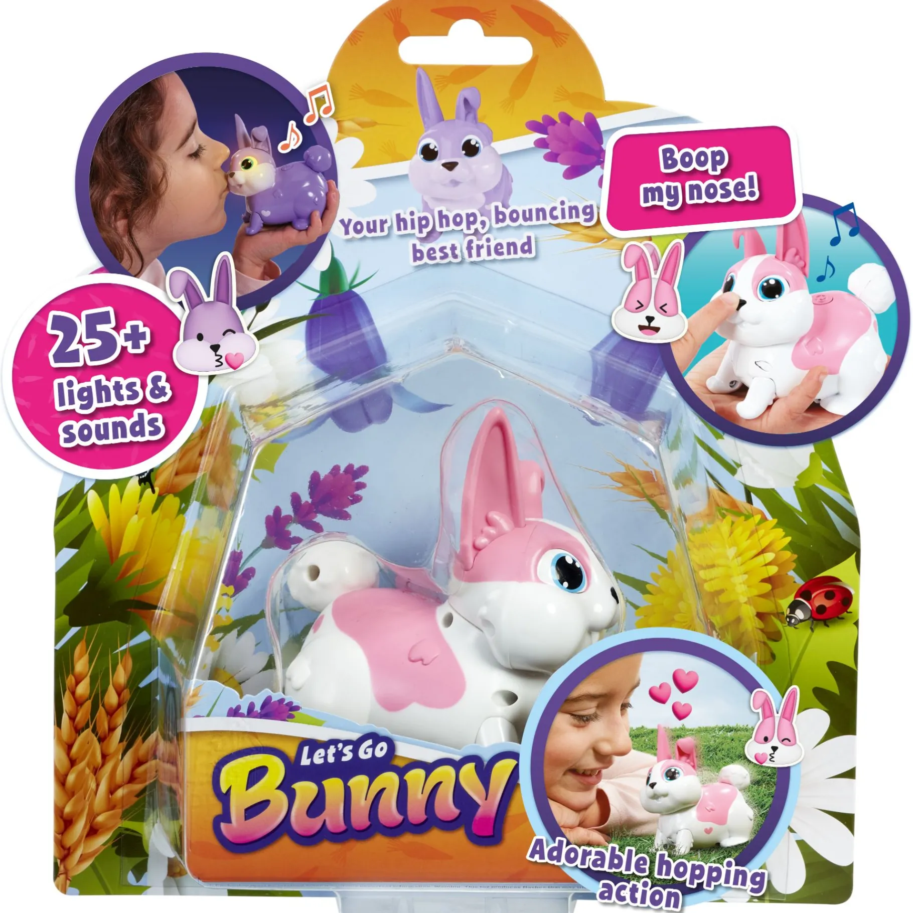 Dieren Knuffels En Pluche> Animagic Lets Go Bunny Pink