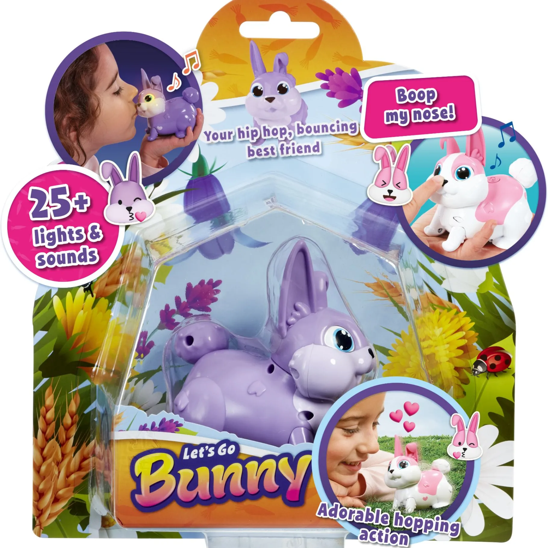 Dieren Knuffels En Pluche> Animagic Lets Go Bunny Pink