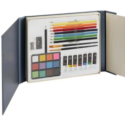 Tekenen / Kleuren> Aquarel art set 34 stukjes in cardboard box  27x22x3 cm