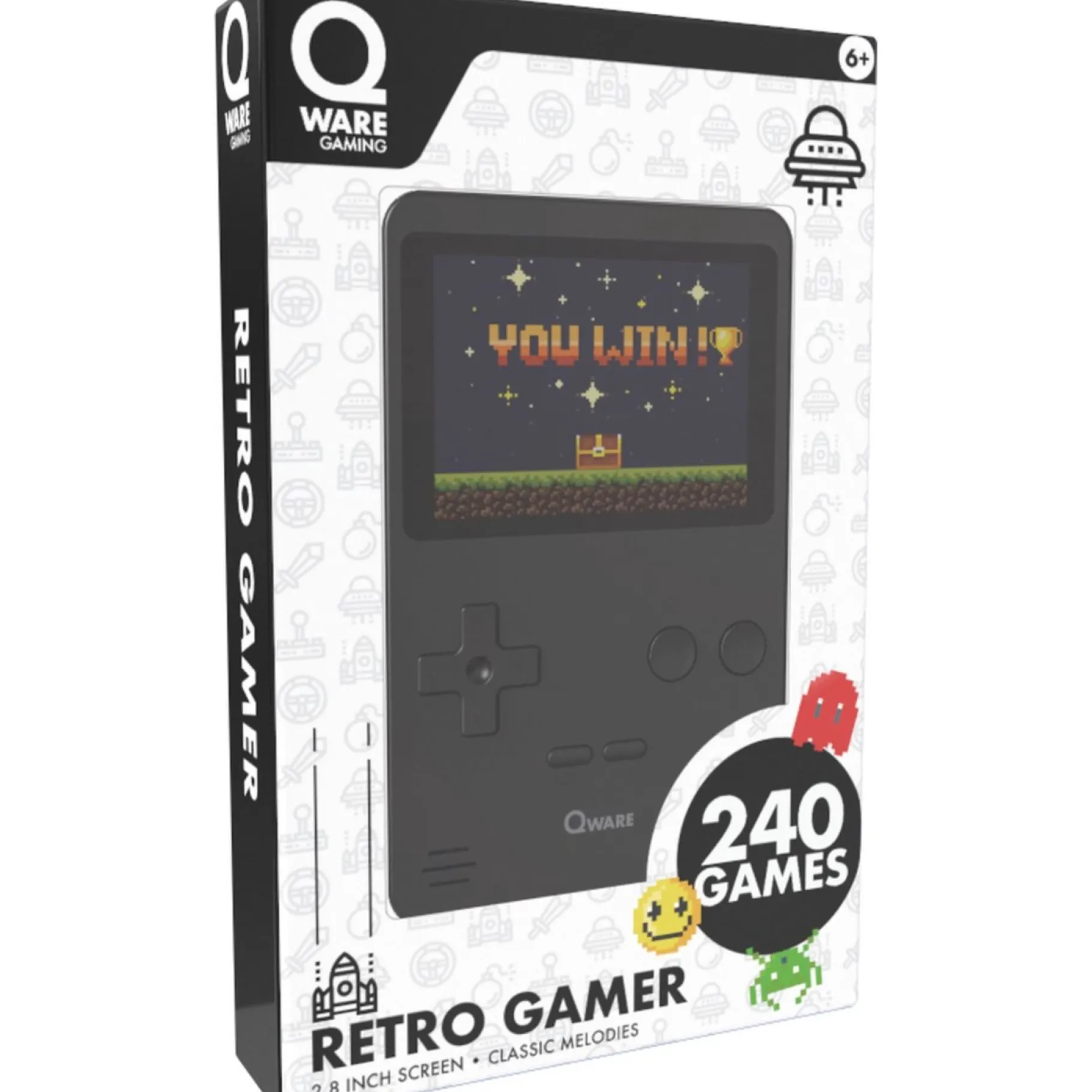 Lcd-Spellen>Qware Arcade 240 in 1 mini game retro zwart