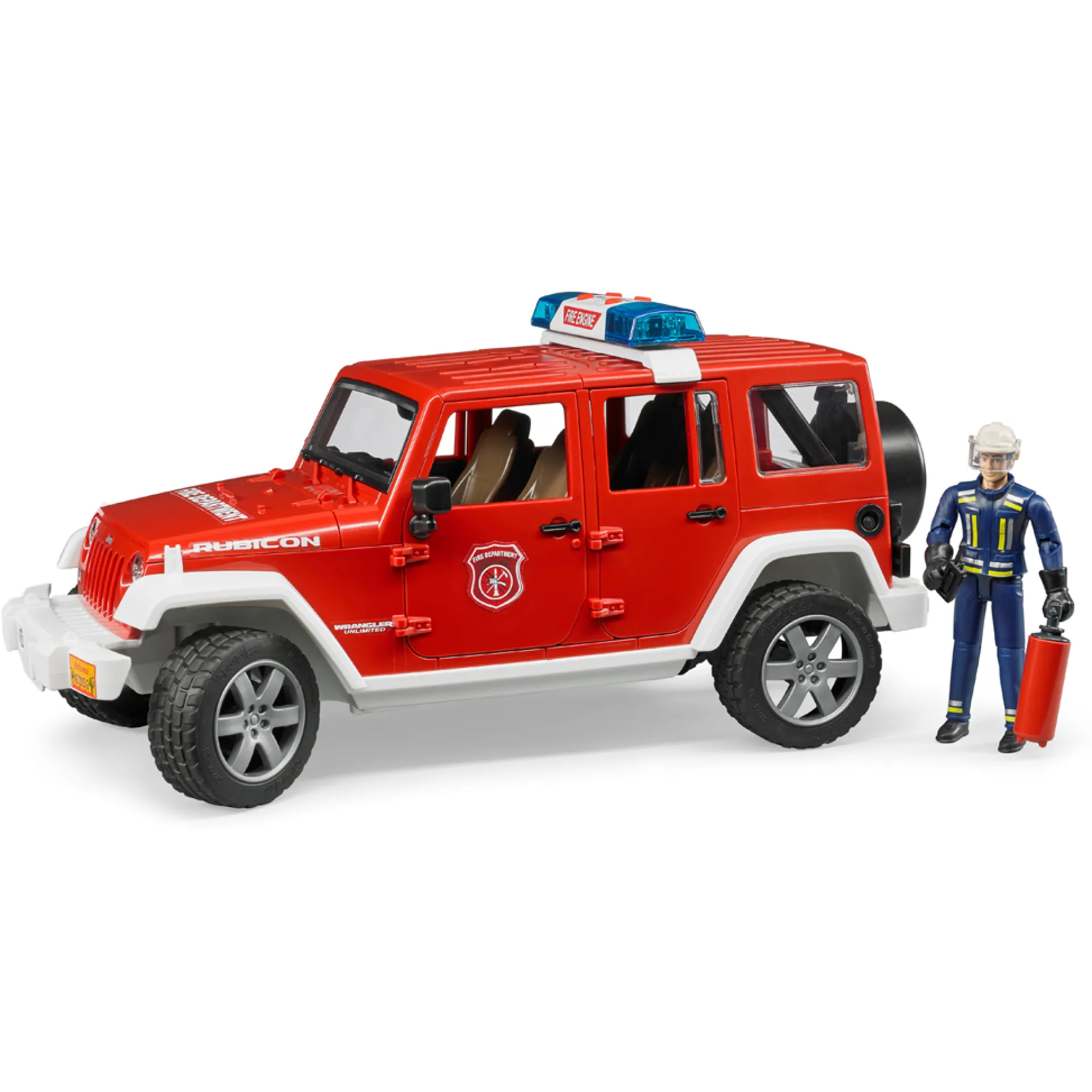 Auto's|Jongens>Bruder Auto Jeep Wrangler Brandweer