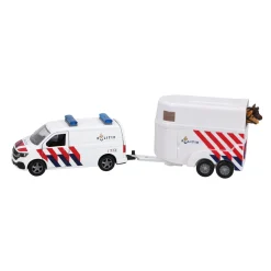 Auto's|Jongens> Auto Volkswagen transporter politie en aanhanger  NL