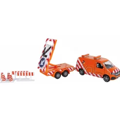 Auto's|Jongens> Auto Volkswagen transporter met pijlwacht en licht