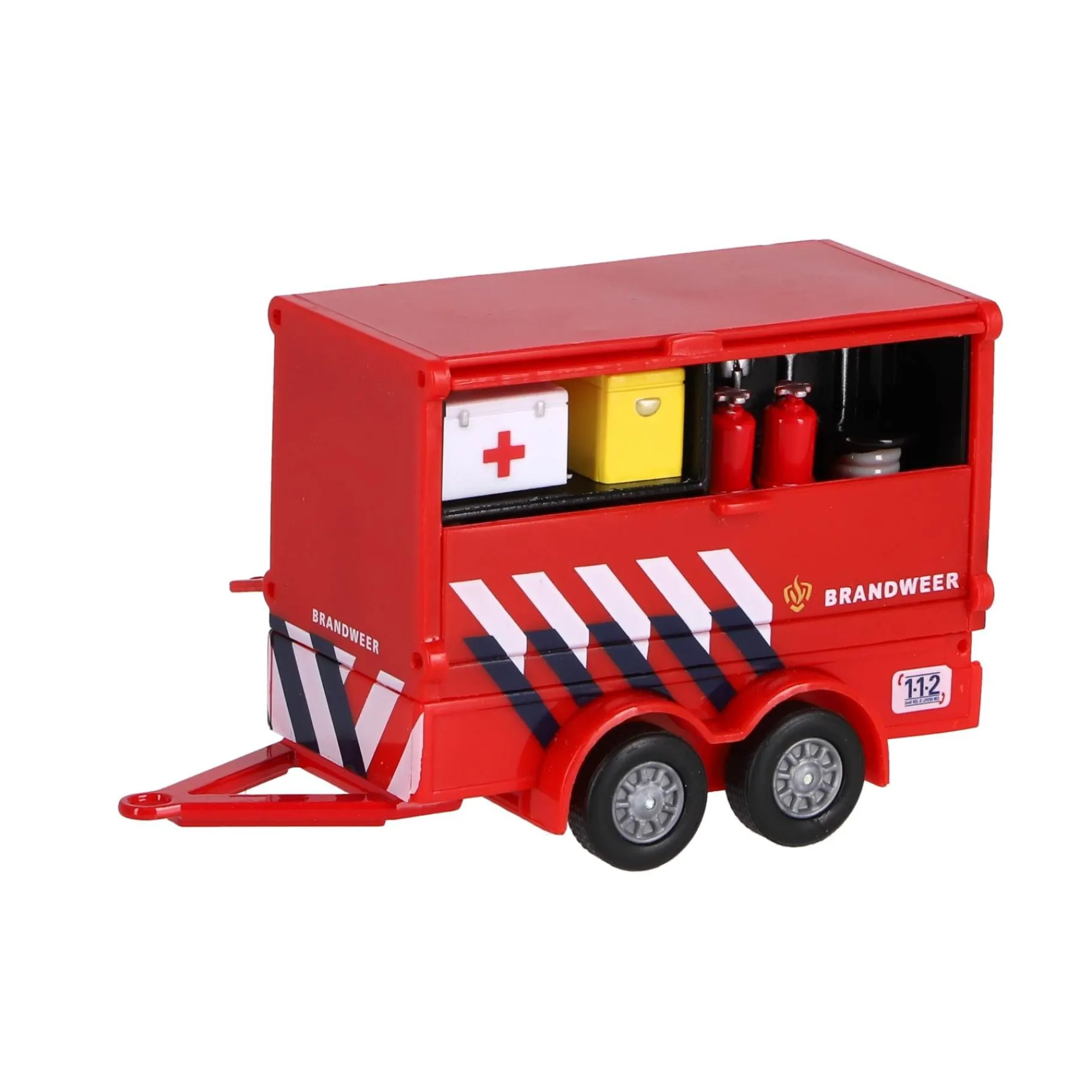 Auto's|Jongens> Auto Volkswagen transporter brandweer en aanhanger NL