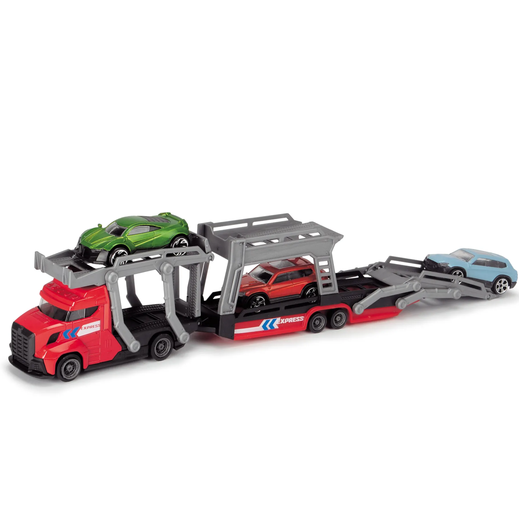 Voertuigen|Jongens>Dickie Autotransporter Met 3 Auto's 2 Assorti