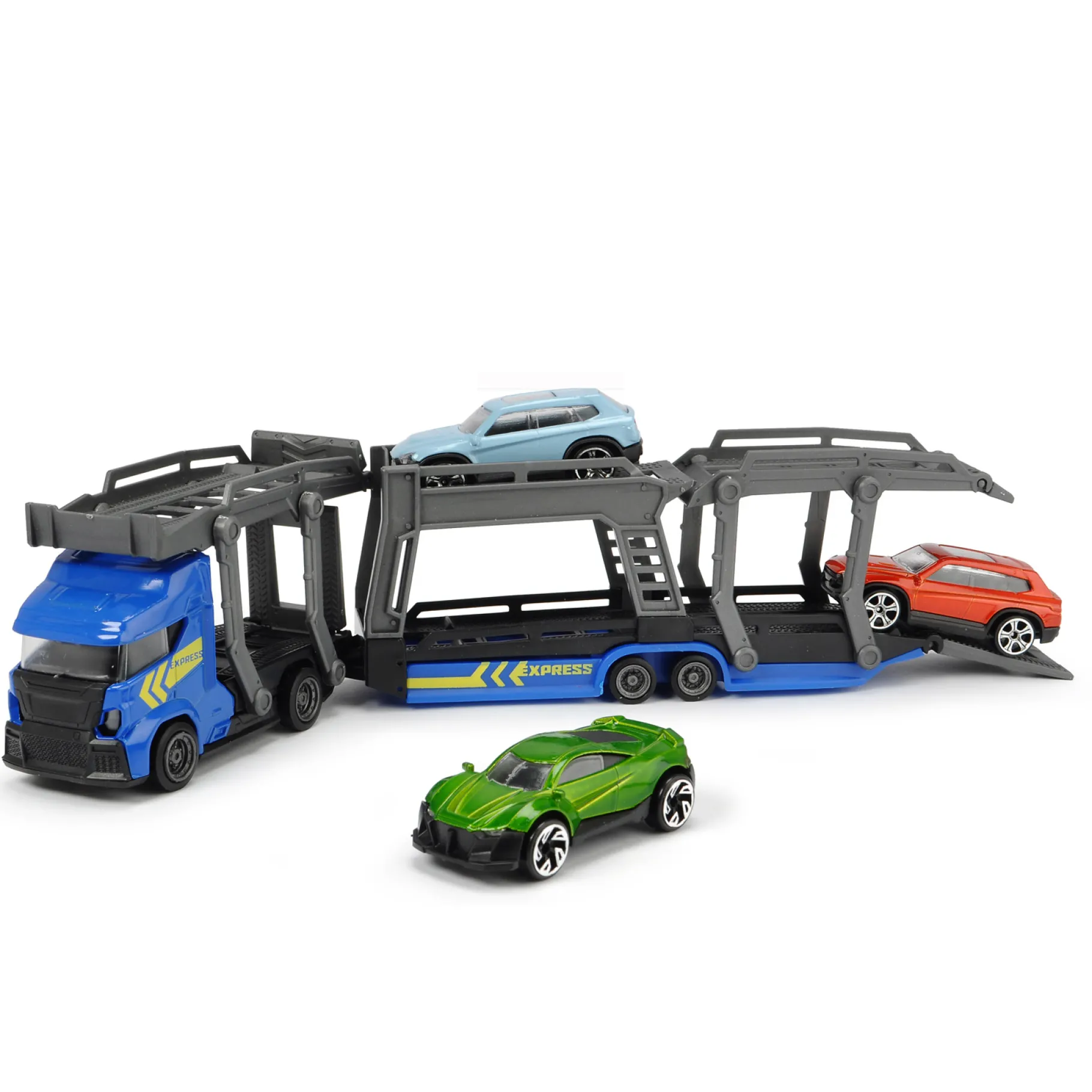 Voertuigen|Jongens>Dickie Autotransporter Met 3 Auto's 2 Assorti