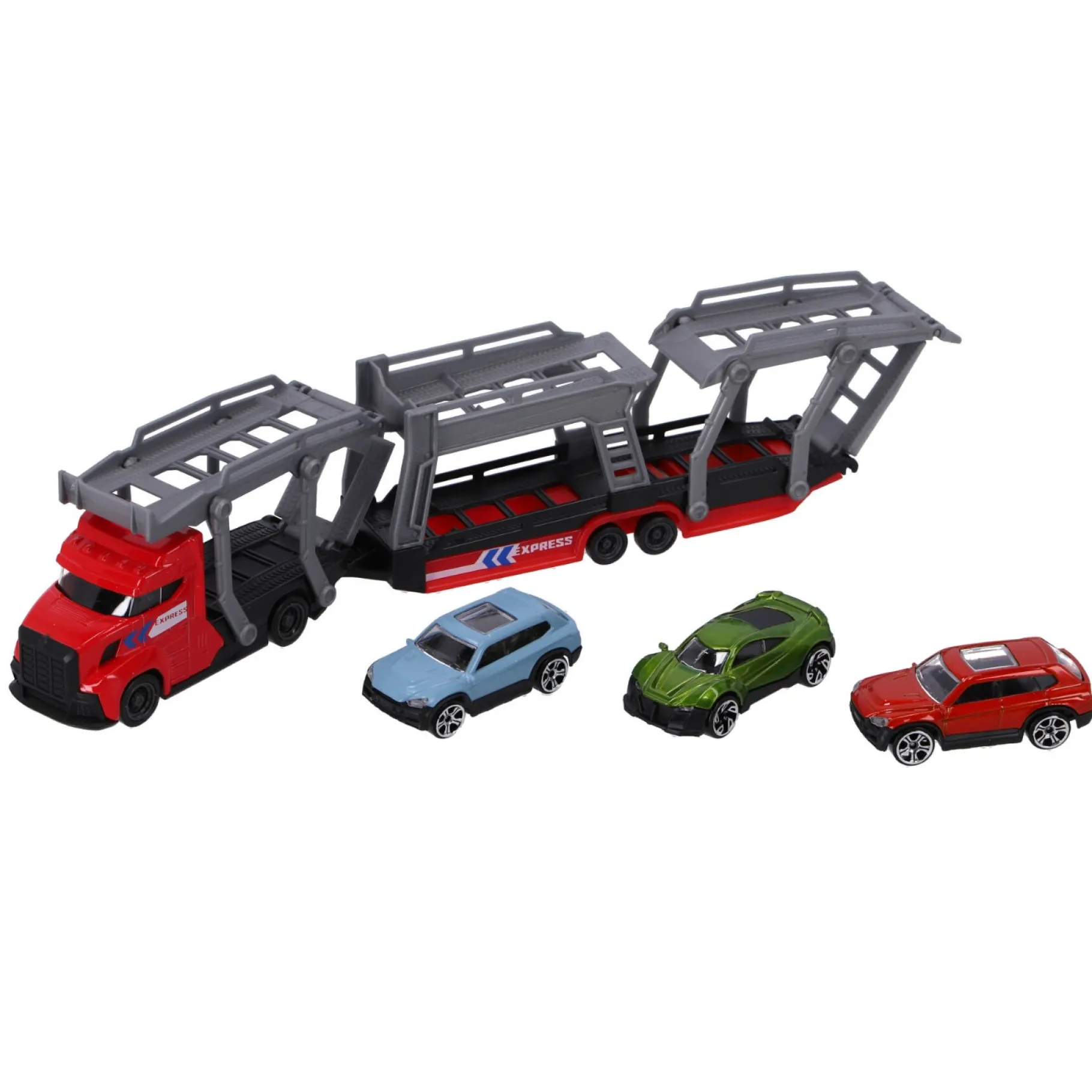 Voertuigen|Jongens>Dickie Autotransporter Met 3 Auto's 2 Assorti