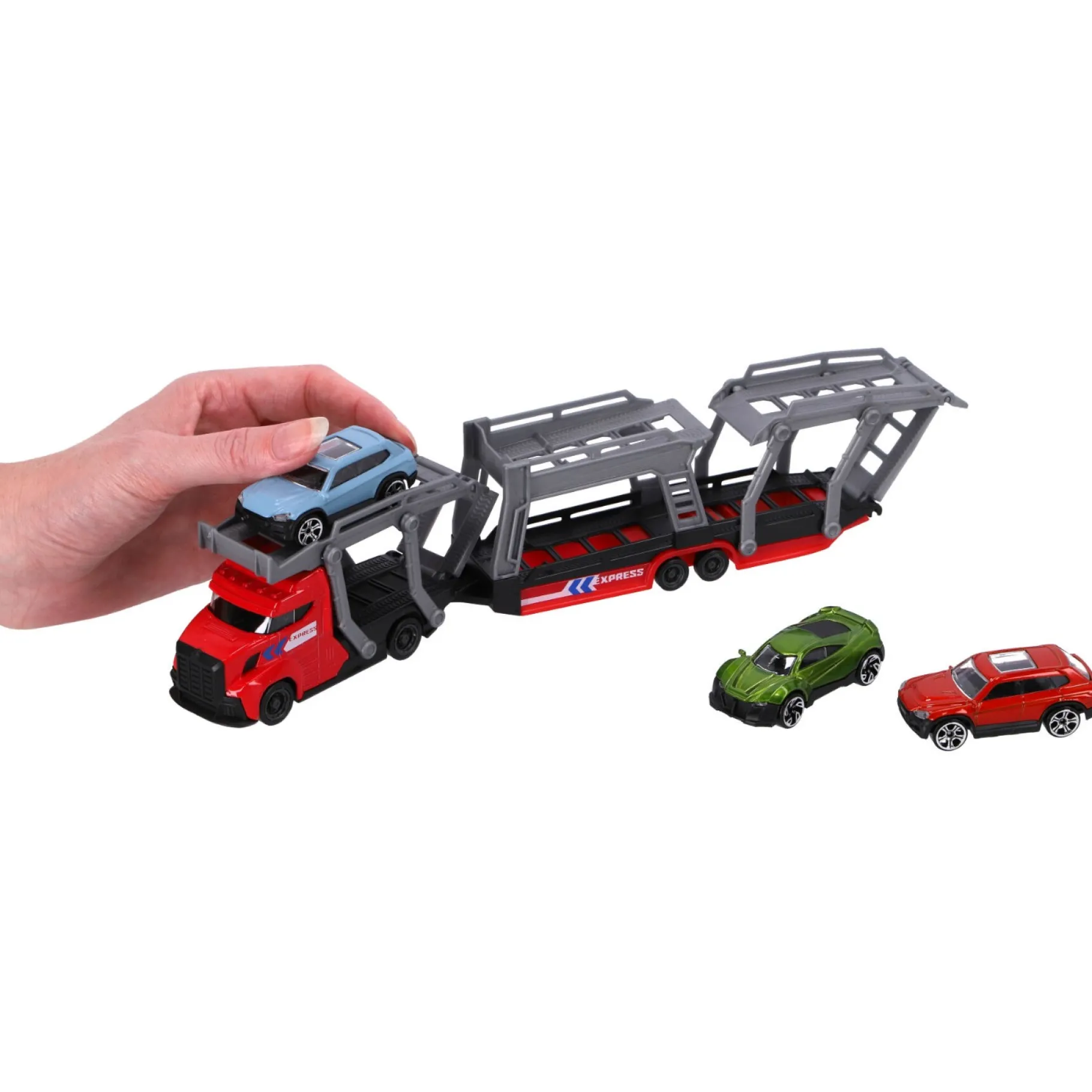 Voertuigen|Jongens>Dickie Autotransporter Met 3 Auto's 2 Assorti