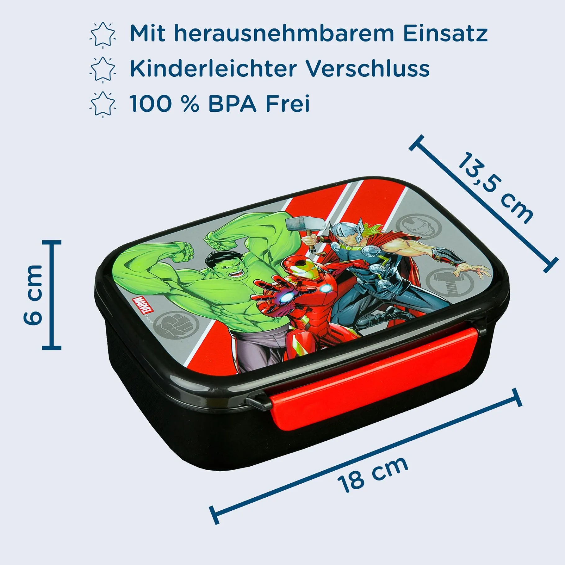 Schoolbekers En Broodtrommels> Avengers Lunchbox