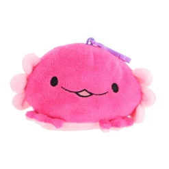 Dieren Knuffels En Pluche> Axolotl pluche omkeer met sleutelhanger 4 assorti  10 cm