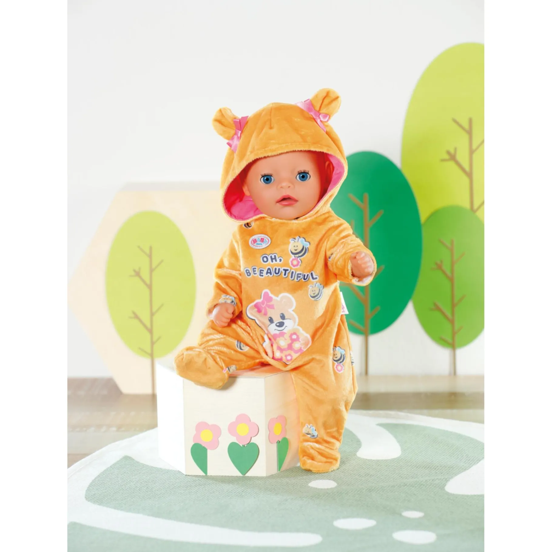 Poppenkleding> Baby Born Bear Onesie 36Cm