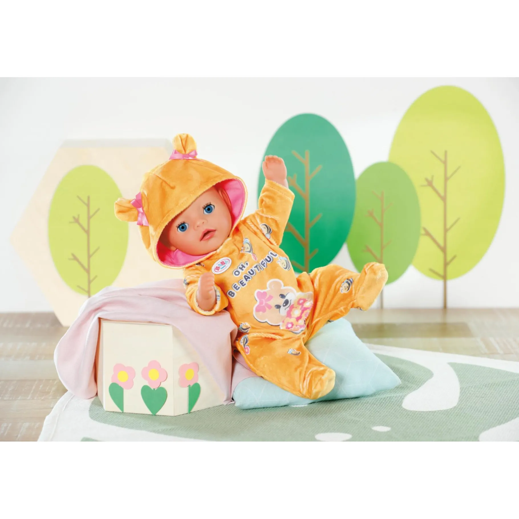 Poppenkleding> Baby Born Bear Onesie 36Cm