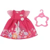 Poppenkleding> Baby born dress flowers 43 cm