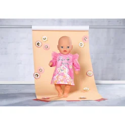 Poppenkleding> Baby born dress pink 36 cm