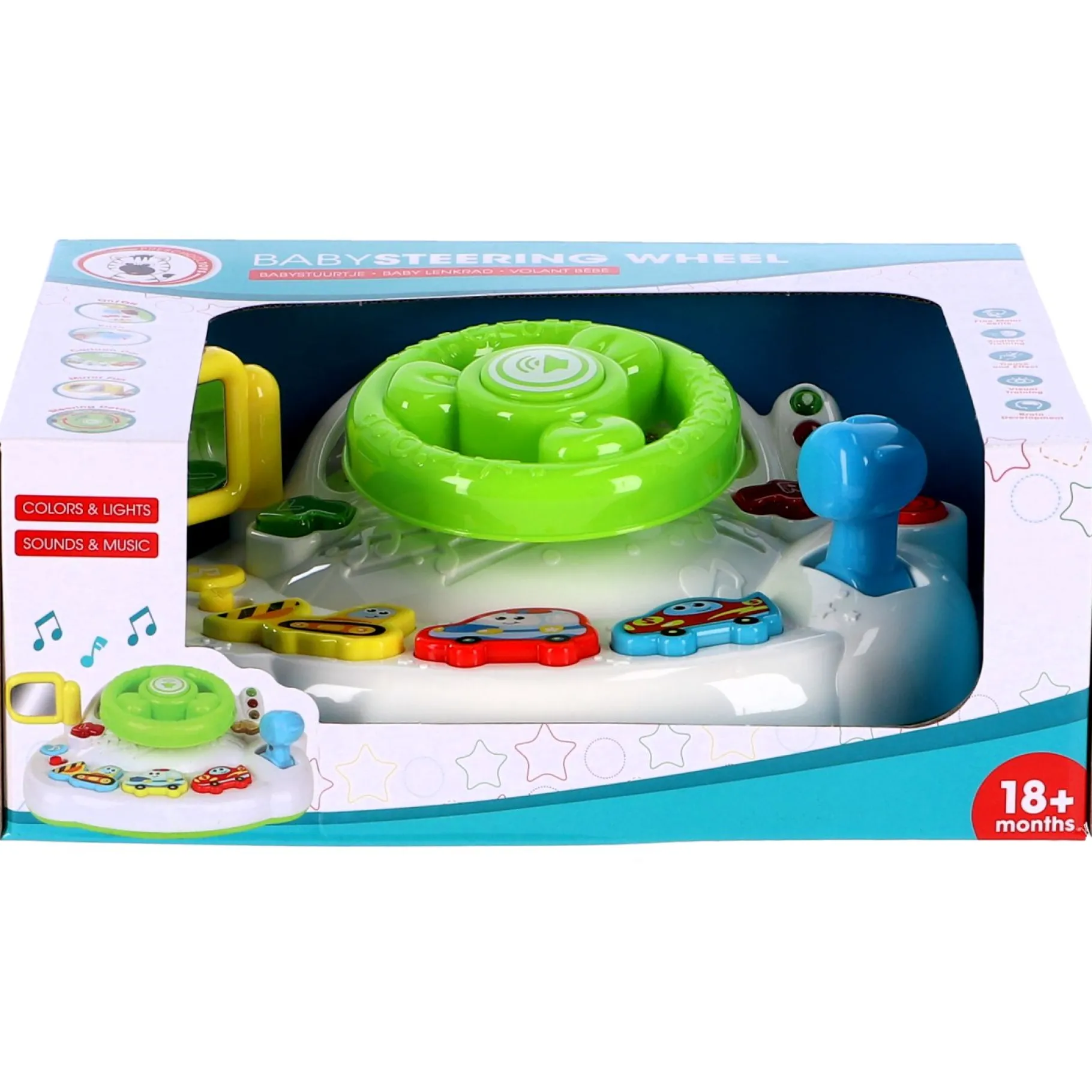Babyspeelgoed|Activitycenter> Baby Stuurtje Met Licht En Geluid Battery Operated