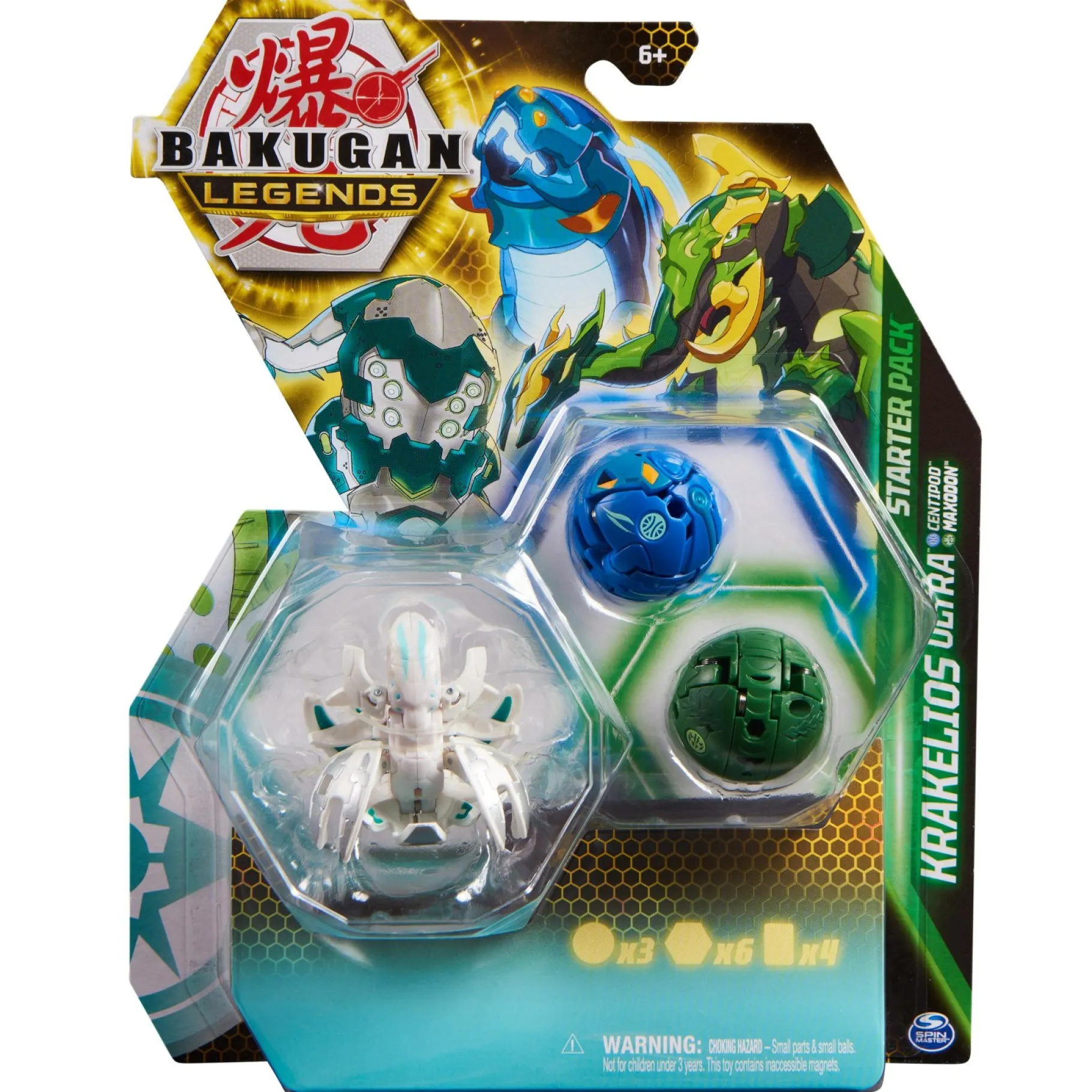 Speelsets|Jongens>Spinmaster Bakugan Legends S5 Starter Pack 3-pack Assorti