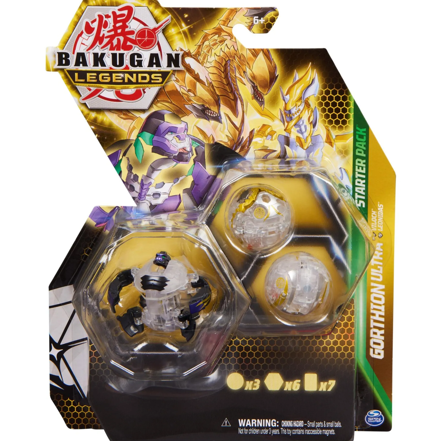 Speelsets|Jongens>Spinmaster Bakugan Legends S5 Starter Pack 3-pack Assorti