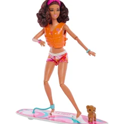 Meisjes|Tienerpoppen></noscript> Barbie beach pop met surfplank