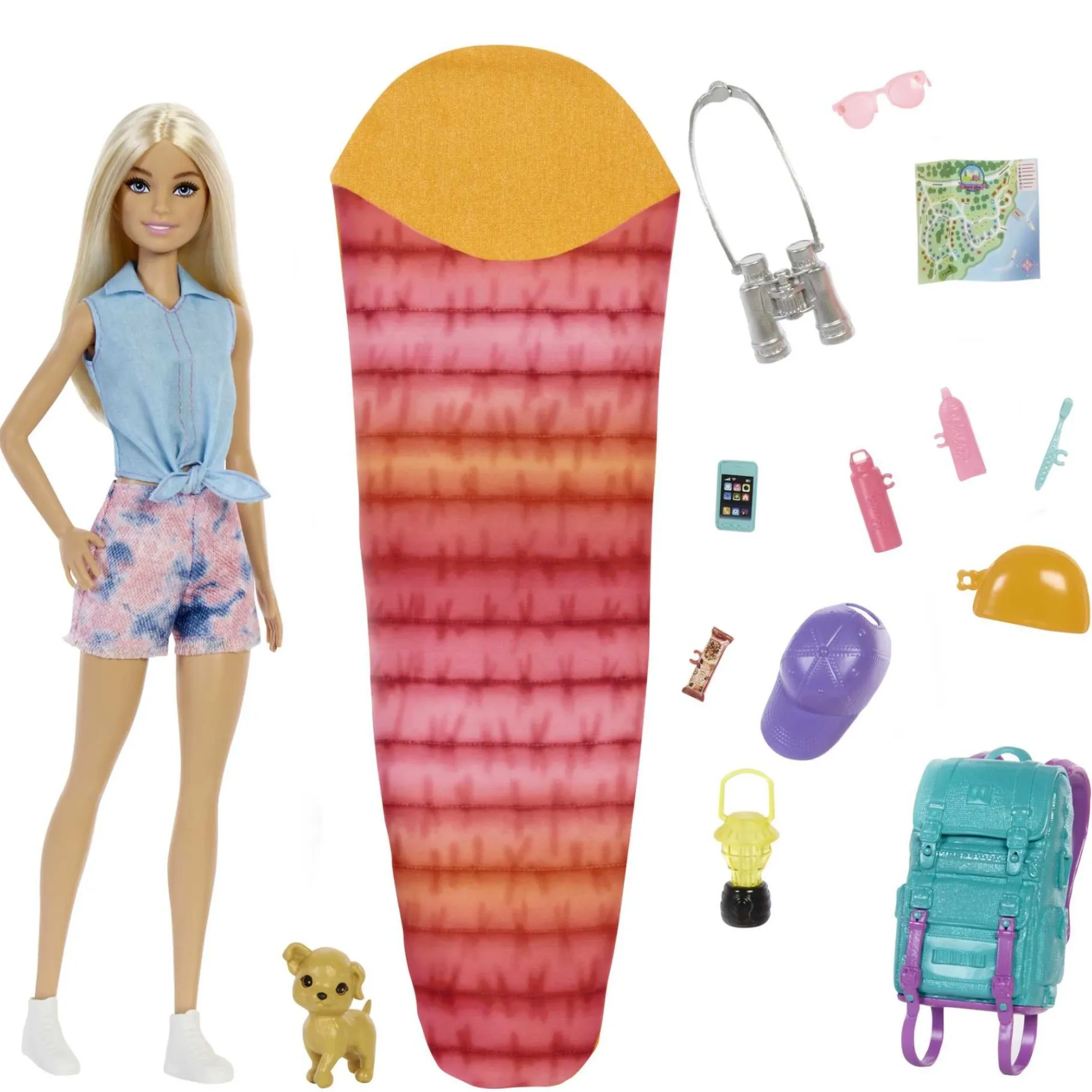 Tienerpoppen|Meisjes>Barbie Camping Doll En Piece Count Malibu