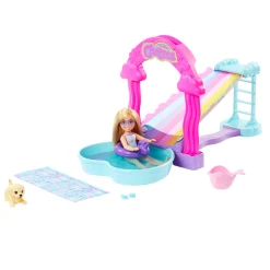 Meisjes> Barbie Chelsea Met Water Glijbaan
