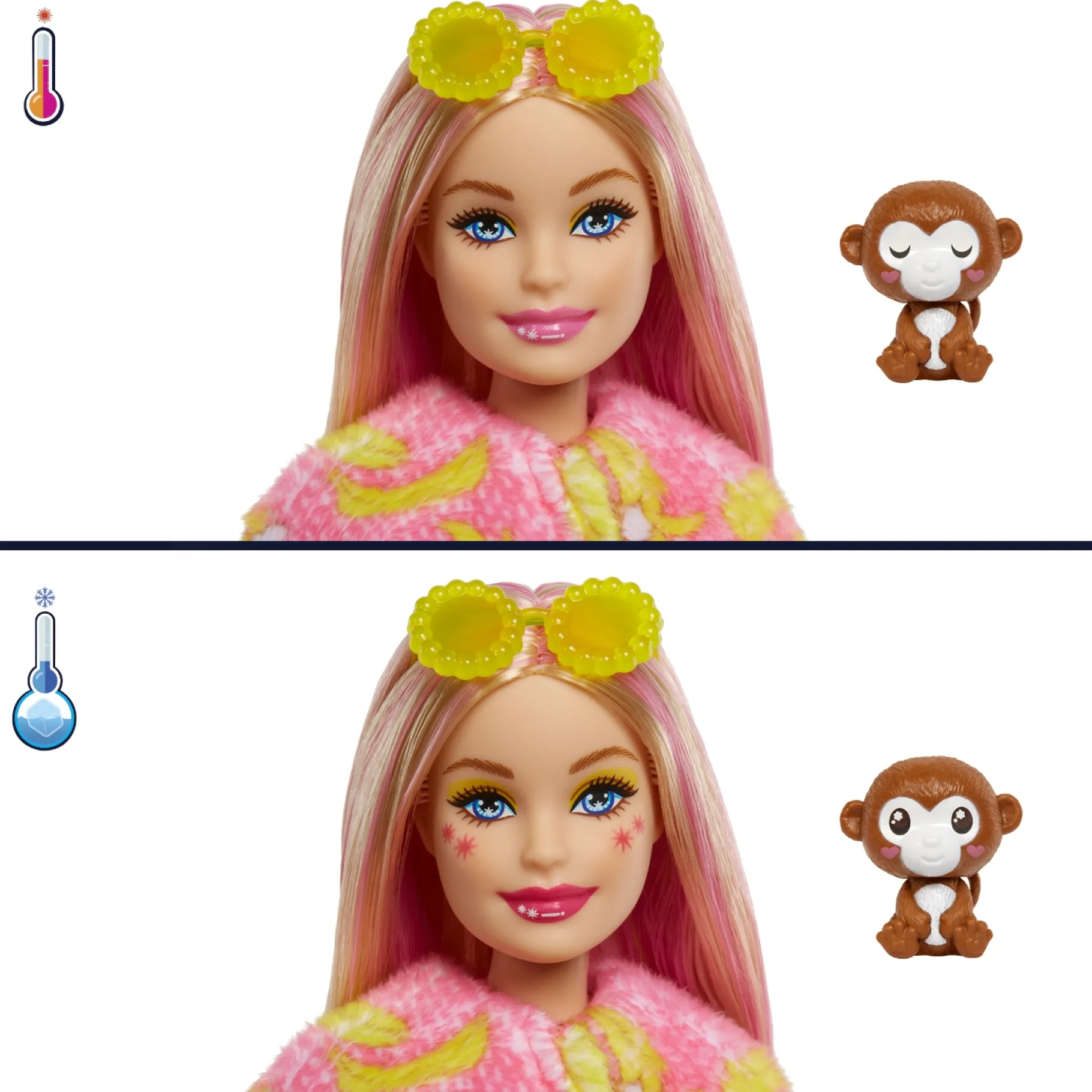 Tienerpoppen|Meisjes>Barbie Cutie Reveal Jungle Series Aap
