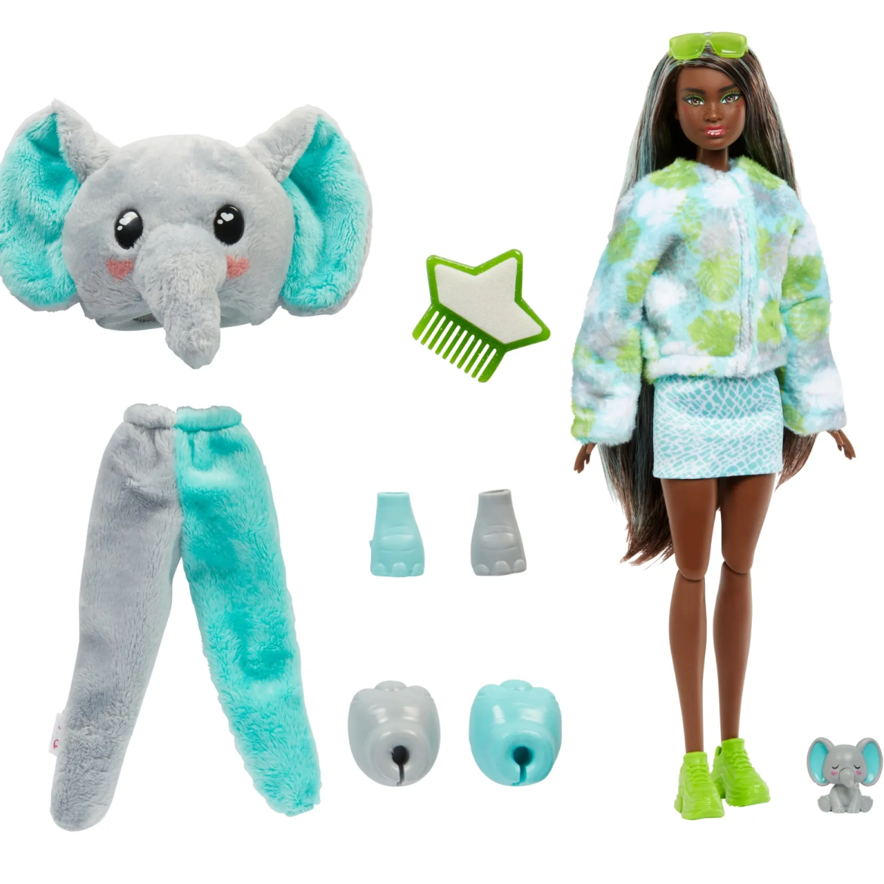 Tienerpoppen|Meisjes>Barbie Cutie Reveal Jungle Series Olifant