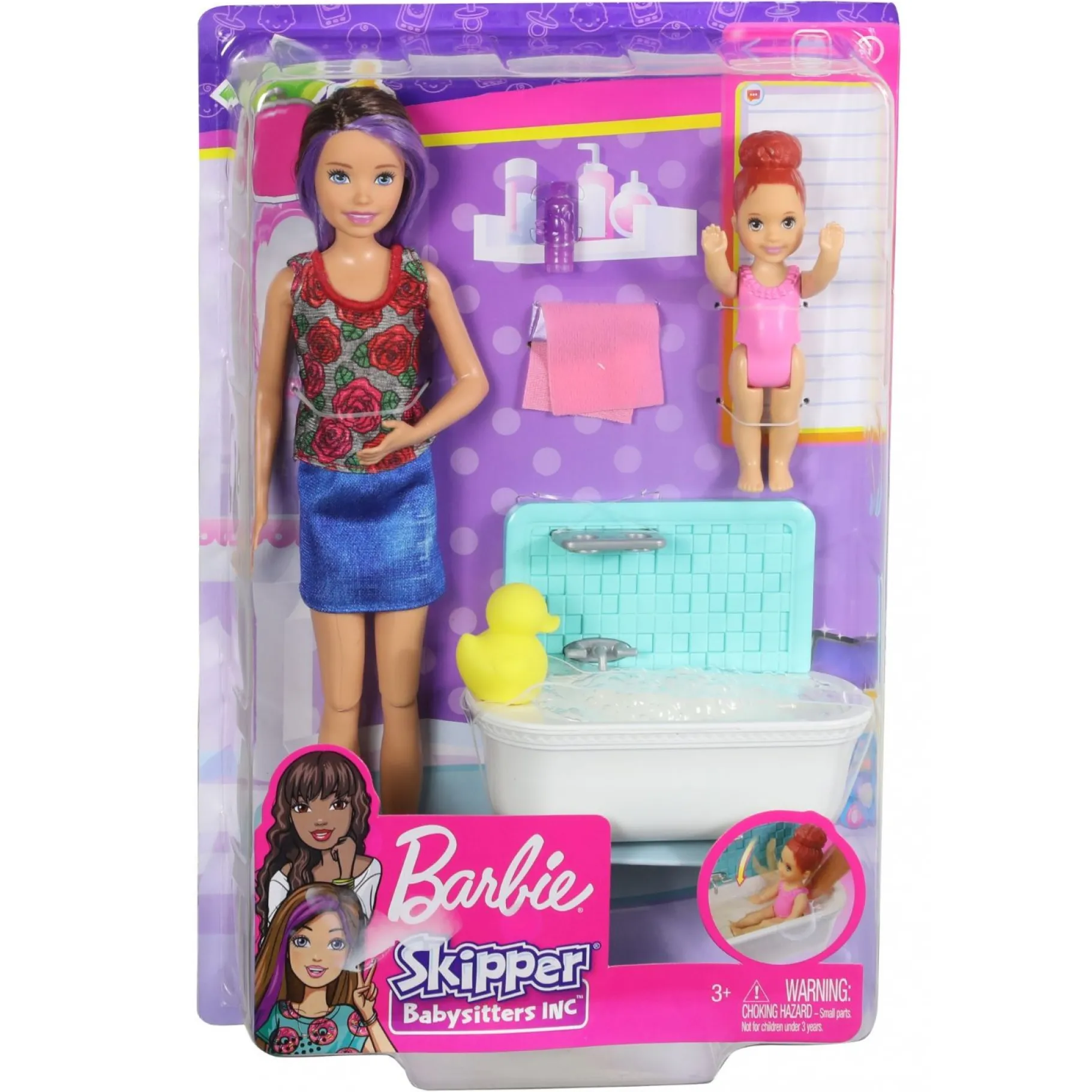 Tienerpoppen|Meisjes>Barbie Family Babysitters Speelset Assorti