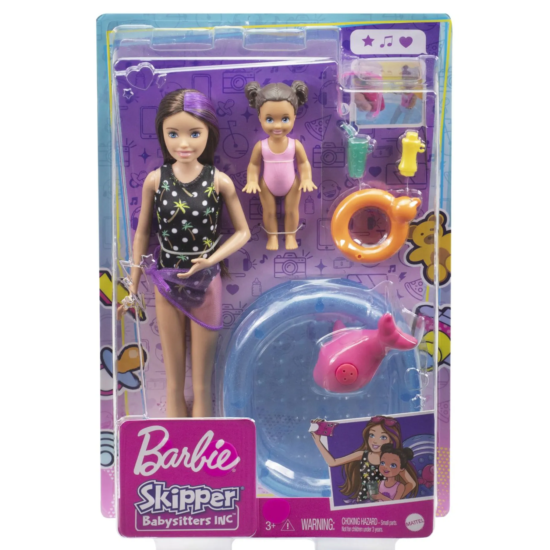 Tienerpoppen|Meisjes>Barbie Family Babysitters Speelset Assorti