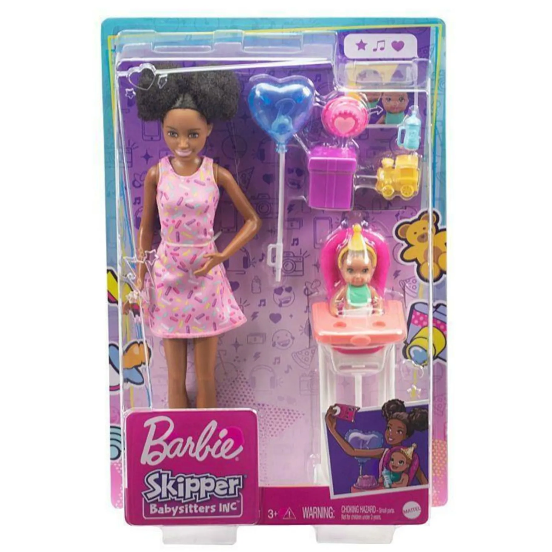 Tienerpoppen|Meisjes>Barbie Family Babysitters Speelset Assorti