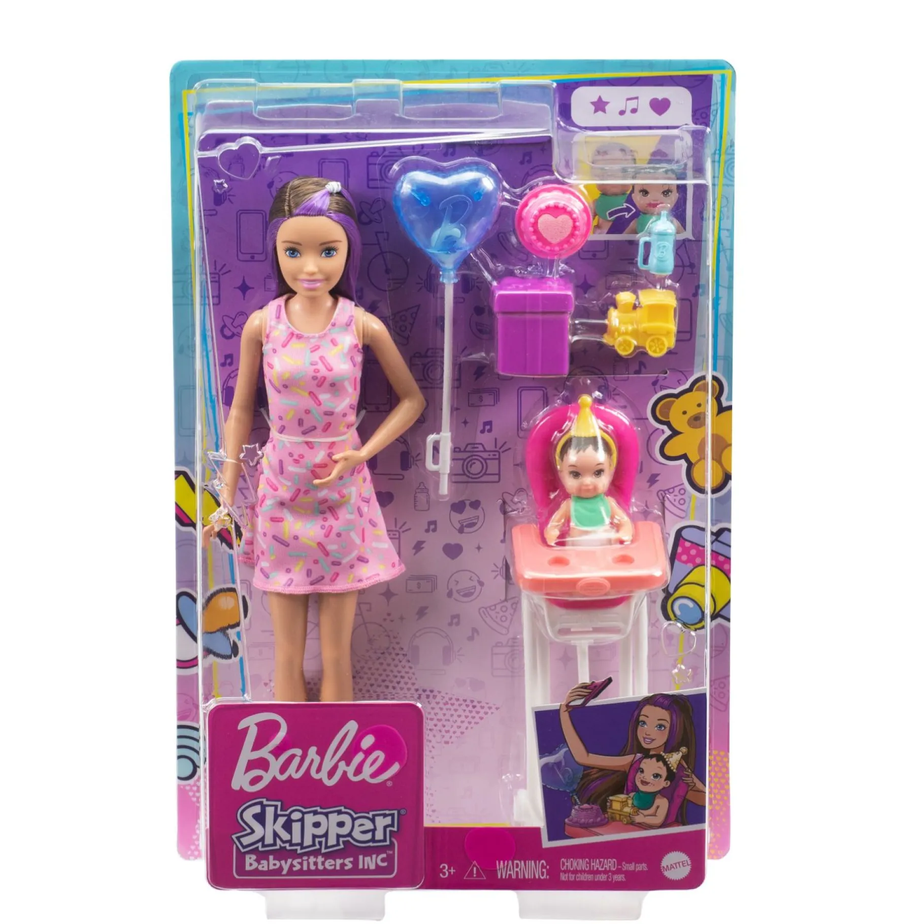 Tienerpoppen|Meisjes>Barbie Family Babysitters Speelset Assorti