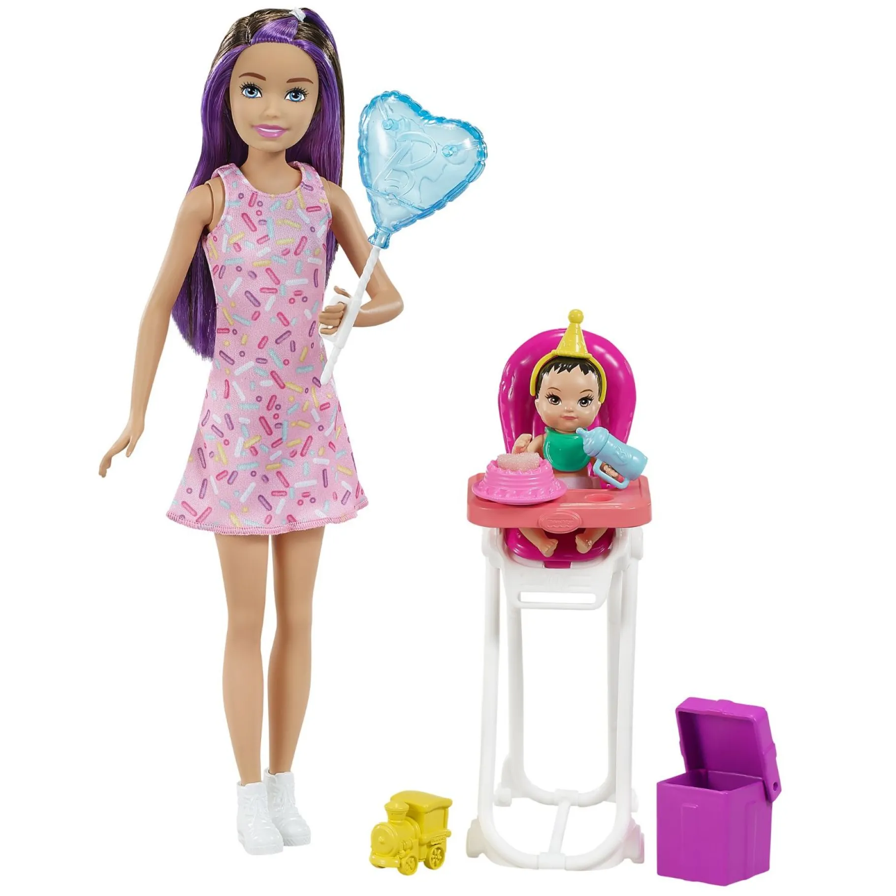 Tienerpoppen|Meisjes>Barbie Family Babysitters Speelset Assorti