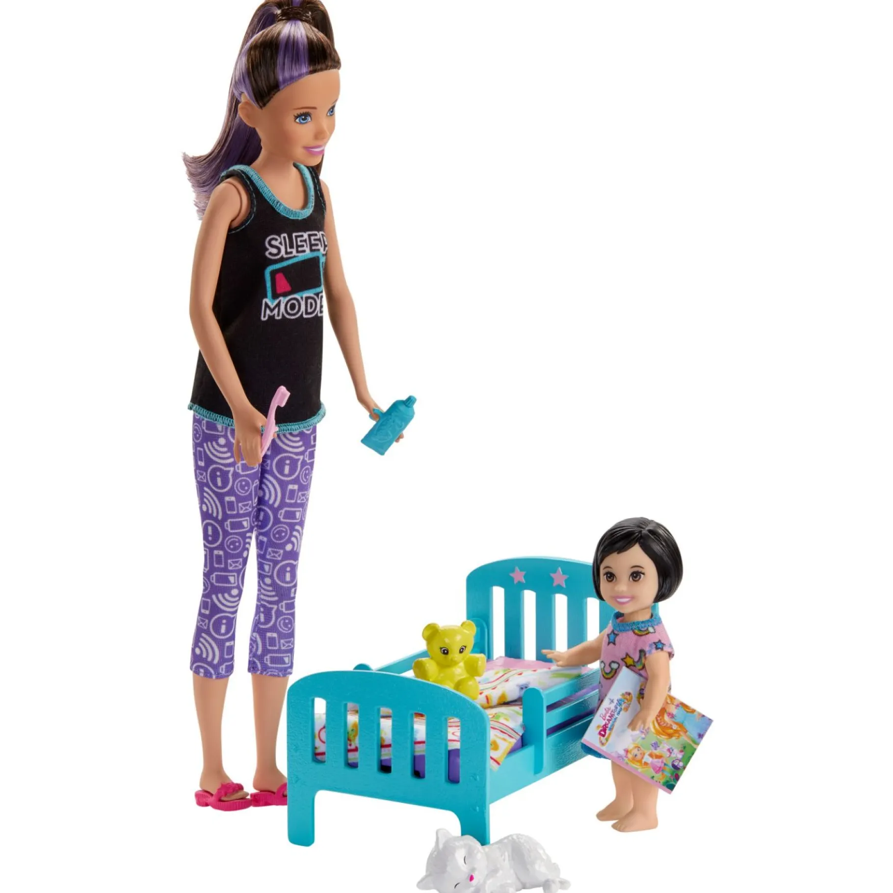 Tienerpoppen|Meisjes>Barbie Family Babysitters Speelset Assorti
