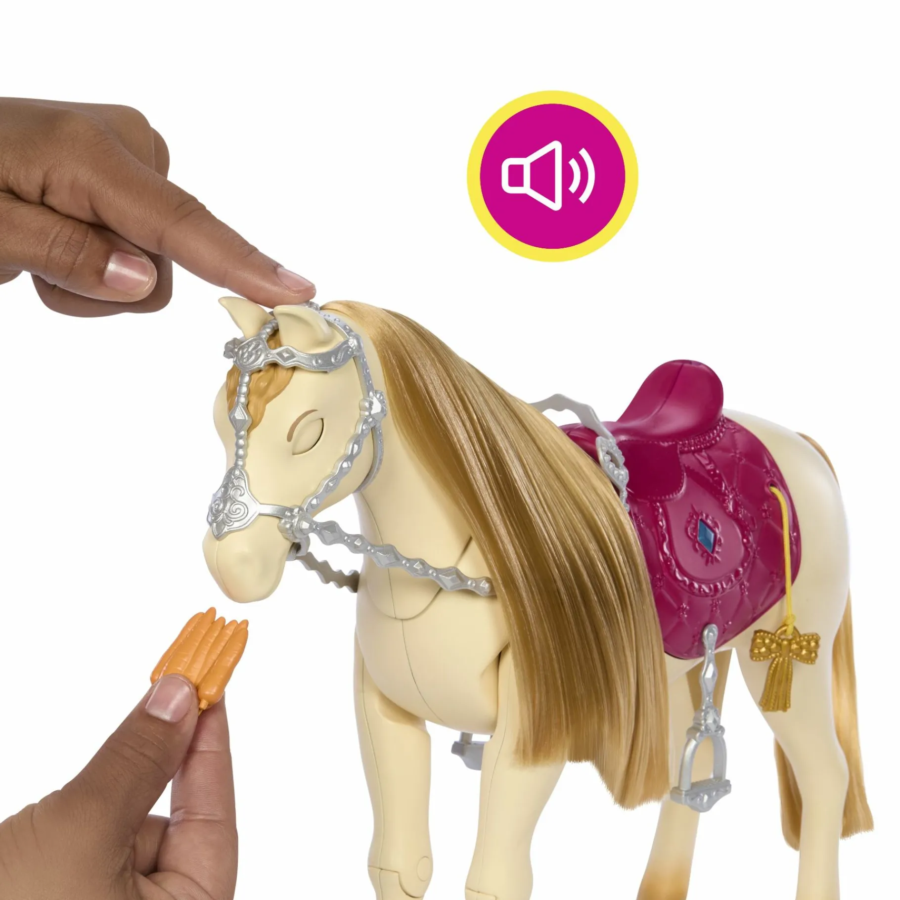 Meisjes|Speelsets> Barbie Family Horse Chase Paard Functies