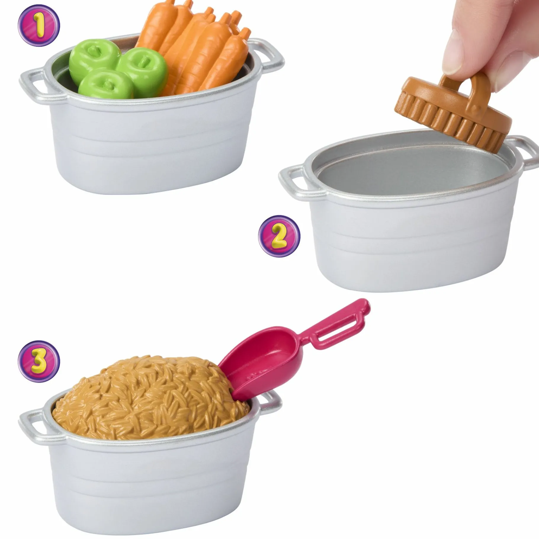 Meisjes|Speelsets> Barbie Family Horse Chase Paard Functies