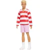 Poppen Zonder Functies> Barbie Fashionista Ken Red And White Stripe